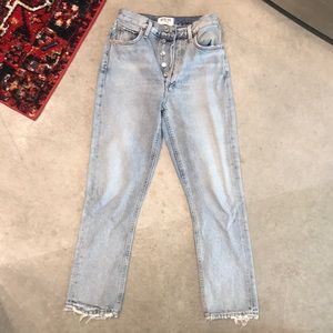AGOLDE Straight Leg Mom Jeans